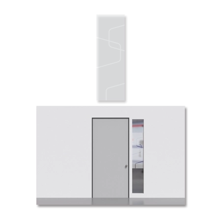 Fitness Hex Pattern Door Film(For Solid Door with Side Light Window)