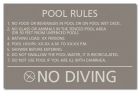 Florida Pool Rules Sign