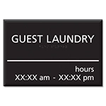 Guest Laundry Sign