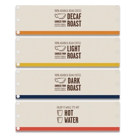 Hampton Breakfast Coffee Wrap - Set of 4 - Canadian/English