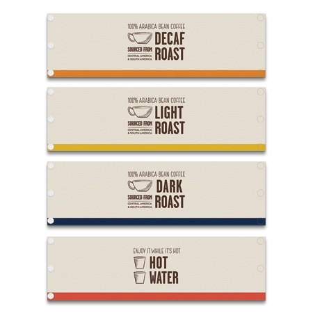 Hampton Breakfast Coffee Wrap - Set of 4 - Canadian/English