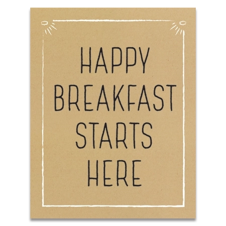 Hampton Breakfast Island Sign - Canadian/English