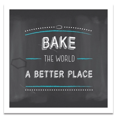 Hampton Breakfast Refresh Graphics Bake The World A Better Place Framed Artwork