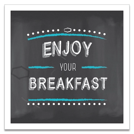 Hampton Breakfast Refresh Graphics Enjoy Your Breakfast Framed Artwork - Canadian/English
