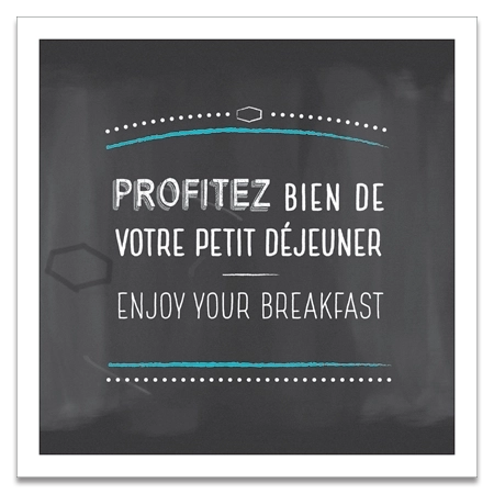 Hampton Breakfast Refresh Graphics Enjoy Your Breakfast Framed Artwork - French/Canadian