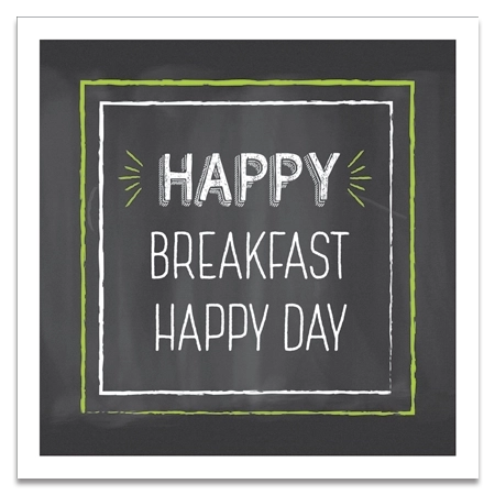 Hampton Breakfast Refresh Graphics Happy Breakfast, Happy Day Framed Artwork - Canadian/English