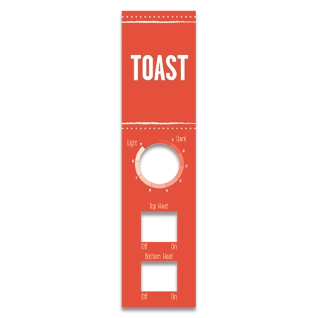 Hampton Breakfast Toaster Label - Canadian/English