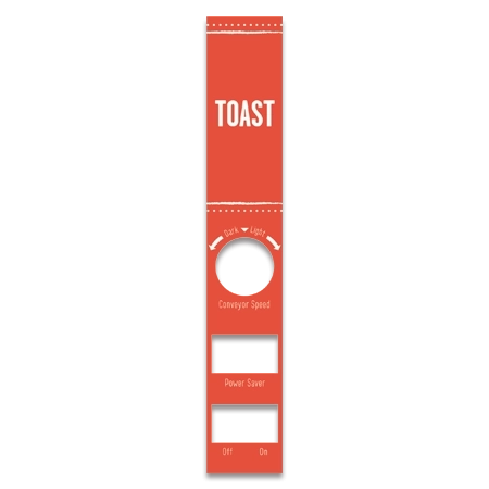 Hampton Breakfast Toaster Label - Canadian/English