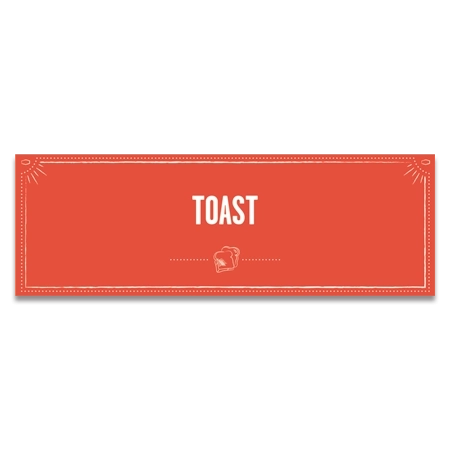 Hampton Breakfast Toaster Label - Canadian/English