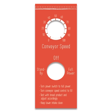 Hampton Breakfast Toaster Label - Canadian/English