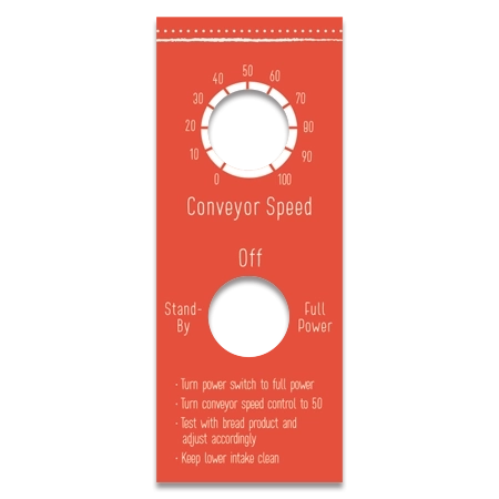 Hampton Breakfast Toaster Label