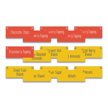Hampton Breakfast Topping Tags - Set of 15