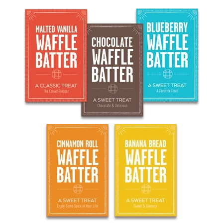 Hampton Breakfast Waffle Flavor Insert - Set of 5 - Canadian/English