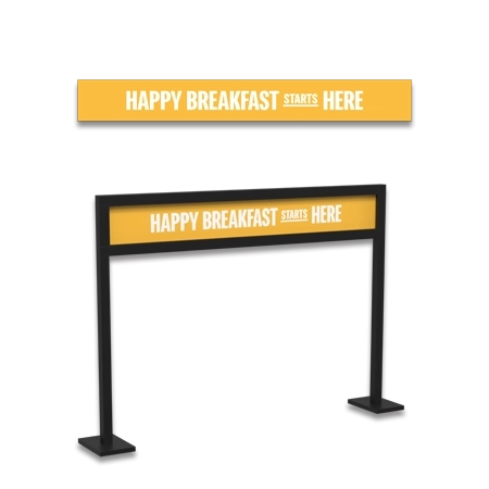 Happy Breakfast Starts Here Sign - Includes Stand (For One-Off Replacement Only)