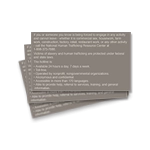Human Trafficking Notice - 8 PackSelf-Adhesive