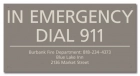 In Emergency Dial 911 (Facility Name) - California Code