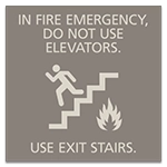 In Fire Emergency,Do Not Use Elevator