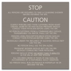 Jefferson County, Alabama Spa Rules Sign