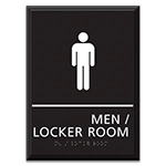 Locker Room Sign w/ Male Symbol
