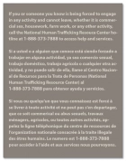 Louisiana Code - Human Trafficking Notice - Acrylic Material