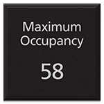 Maximum Occupancy Sign