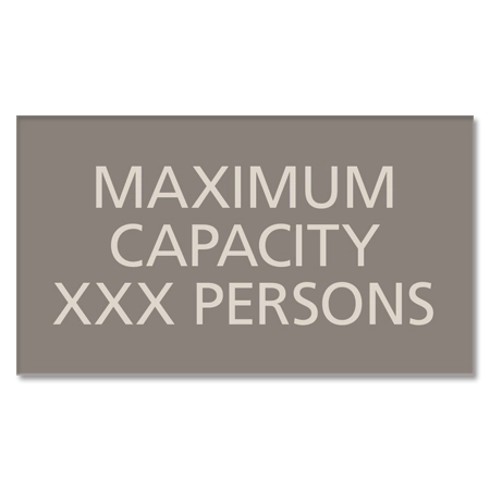 Maximum Occupancy Sign
