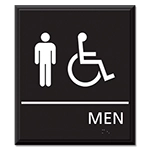 Men Sign w/Male & ISA Symbols