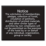 No Soliciting Notice