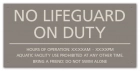 Oregon No Lifeguard On Duty Sign