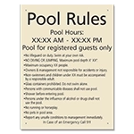 Pool Rules w/Hours (Registered Guests)