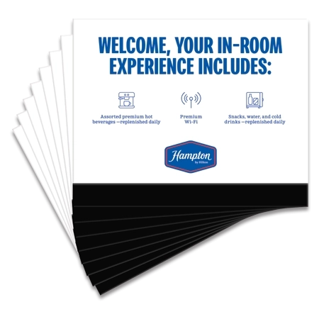 Premium Experience Welcome Sign w/Icons - 8 Pack