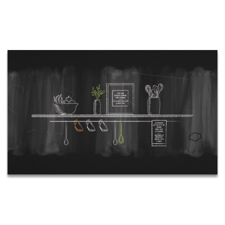 Primary Focal Wall Chalkboard WallcoveringSmall