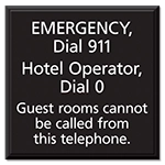 Recreation Area Telephone Sign
