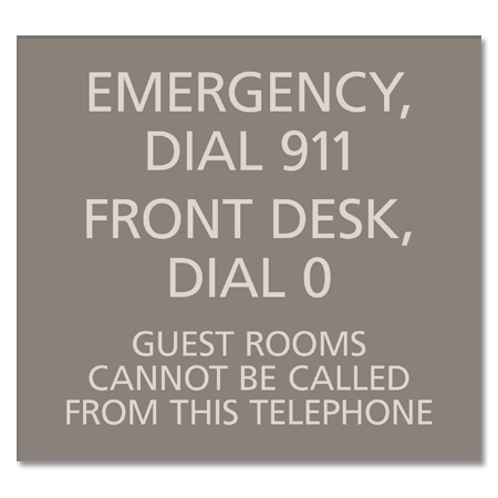 Recreation Area Telephone Sign