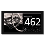 Room Number - Large Text & Corian Frame w/No Smoking Symbol