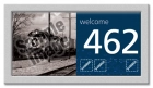 Room Number Sign - Large Text & Corian Frame w/Symbols - California Only