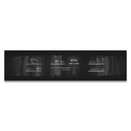 Secondary Focal Wall Chalkboard WallcoveringLarge