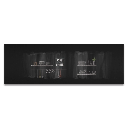 Secondary Focal Wall Chalkboard WallcoveringPrototypical Size - Canadian/English
