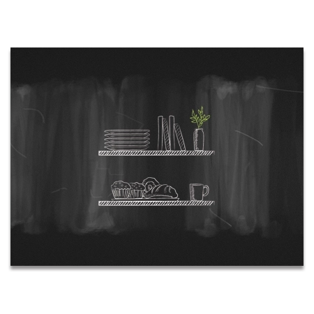 Secondary Focal Wall Chalkboard WallcoveringSmall