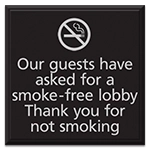 Smoke Free Lobby w/Symbol