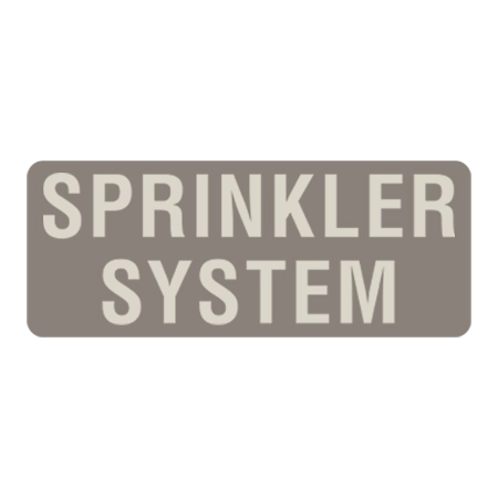 Sprinkler System Label