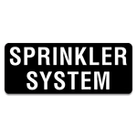 Sprinkler System Label