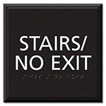 "Stairs/No Exit" Egress Sign - CA Compliant