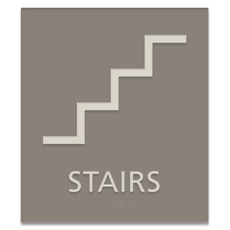 Stairs Sign w/Symbol