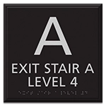 Stairway ID Sign - NYC Compliant
