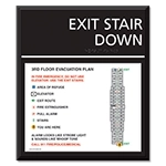 Standard Stairway Evacuation Plans - CA Compliant