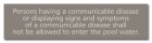 State Pool Sign - Communicable Disease - Tennessee Compliant