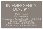 State Pool Sign - Emergency Information