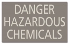State Pool Sign - Hazardous Chemicals - Indiana Compliant