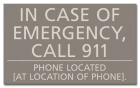 State Pool Sign - In Case of Emergency - Texas Compliant
